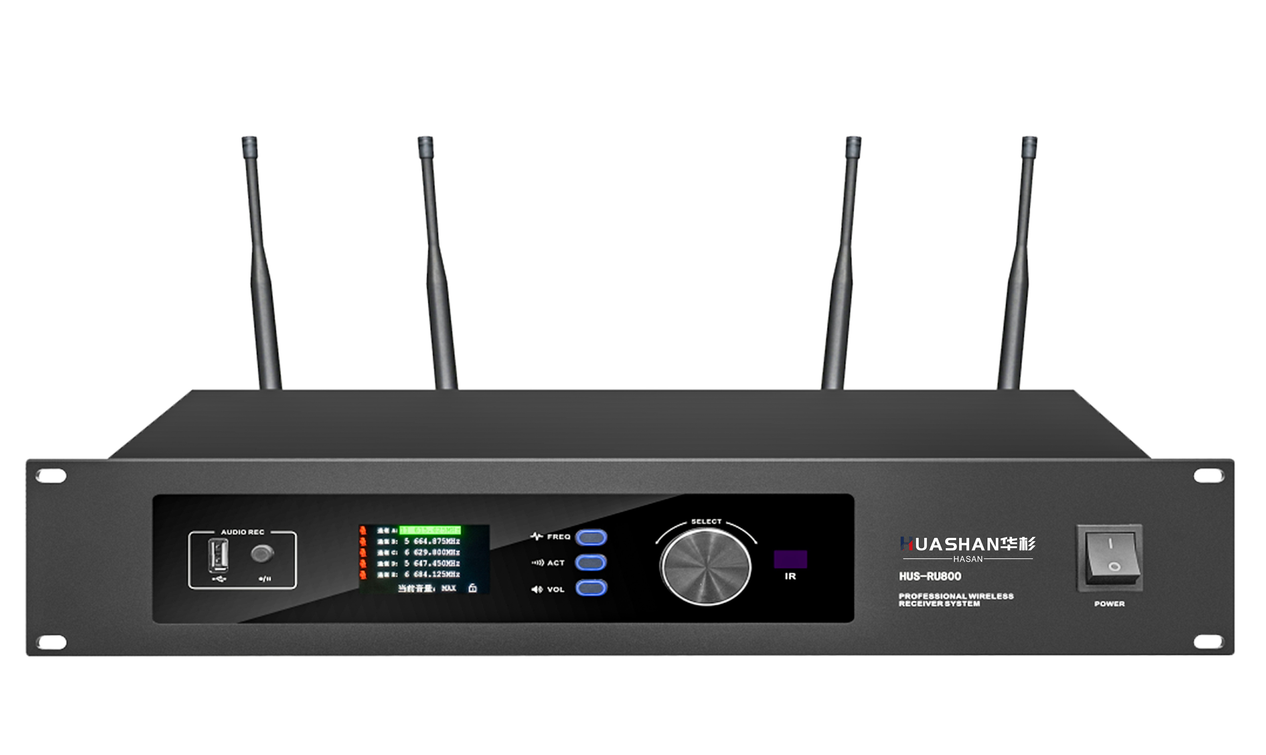 HUS-RU800 2.4G數(shù)字無線會議視像系統(tǒng)主機