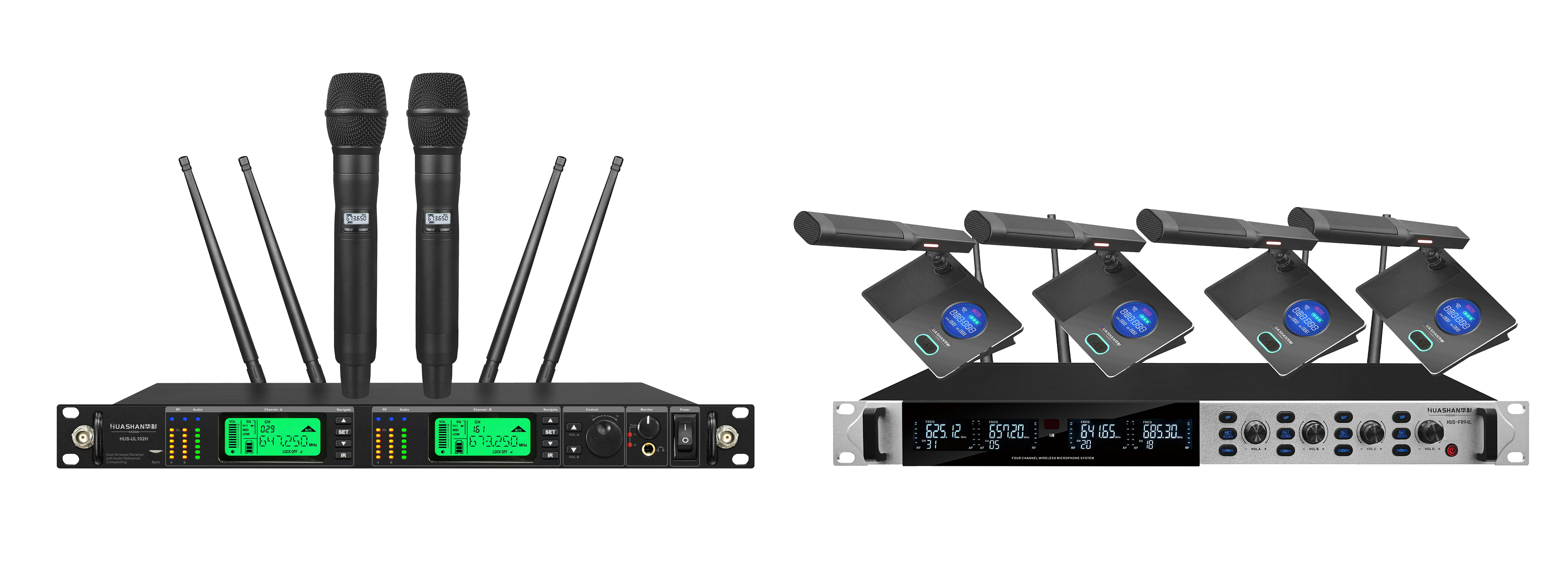 真分集一拖二話筒HUS-UL102H