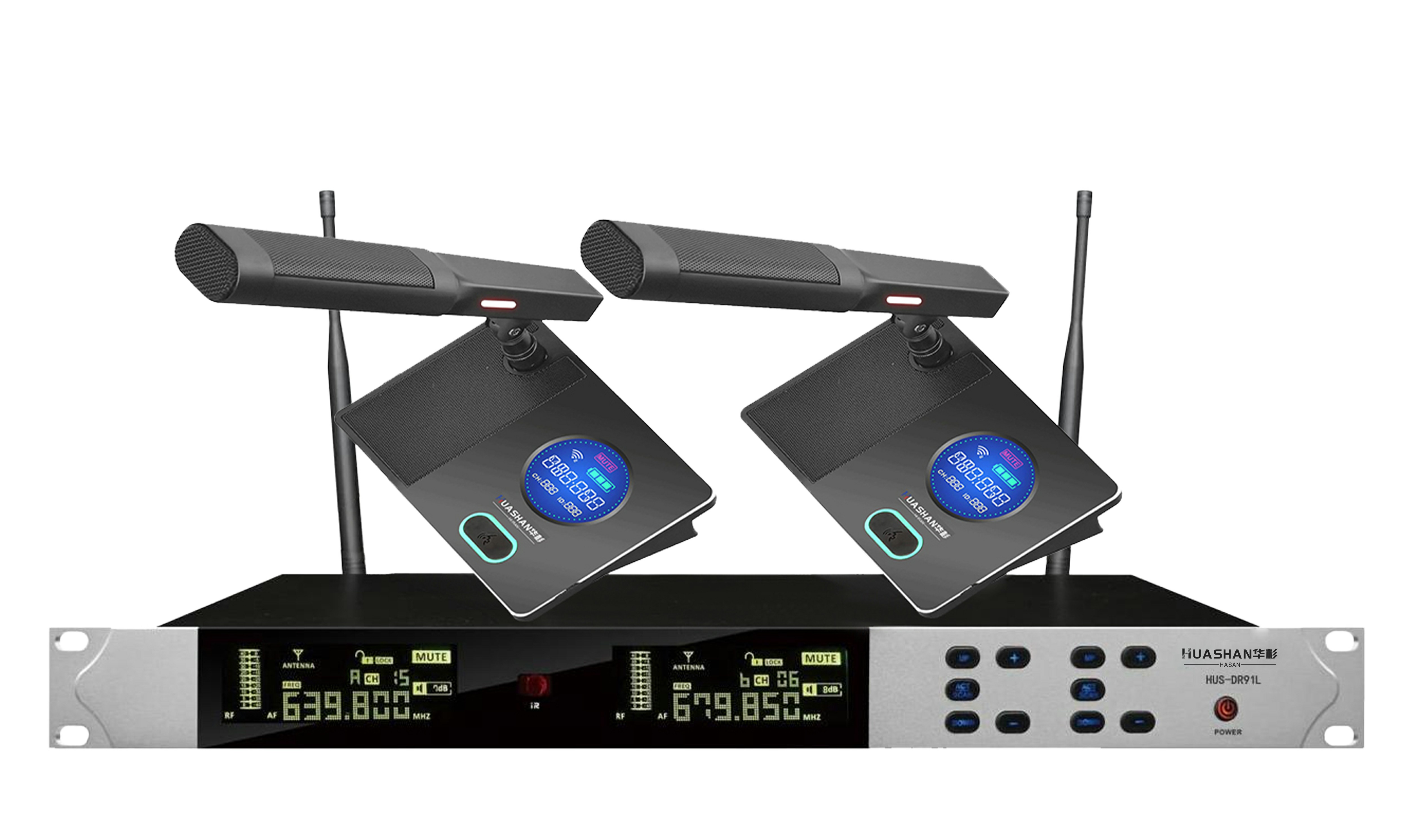 HUS-DR91L一拖二無線麥克風