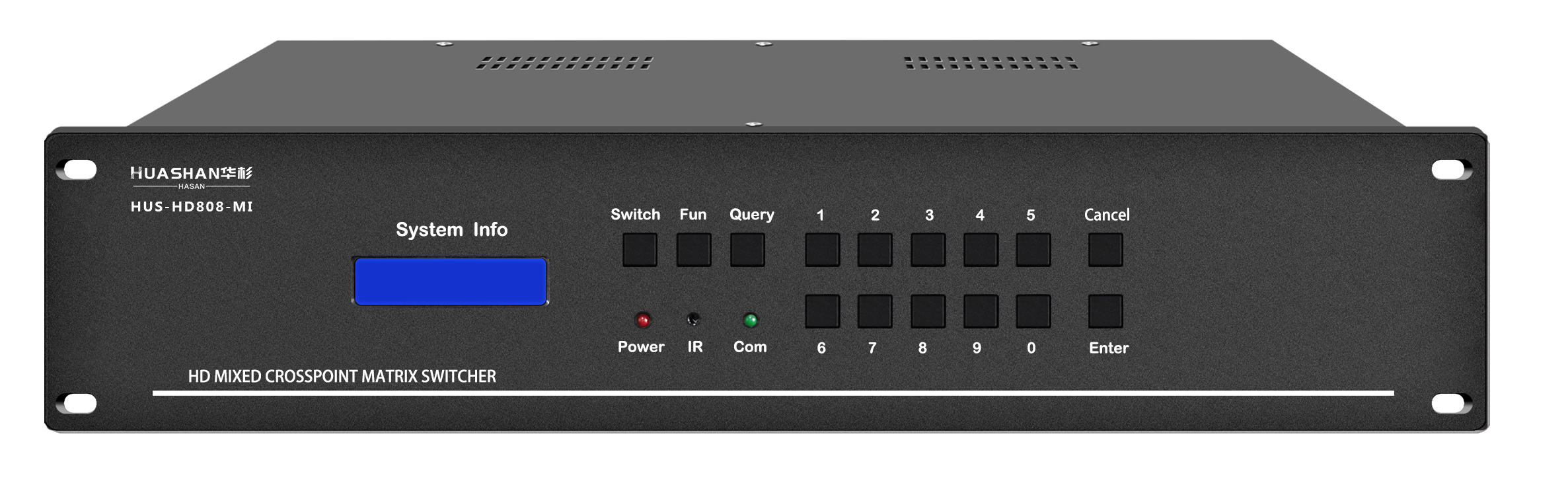 7.1.3、8進8出混合主機8矩陣正面圖