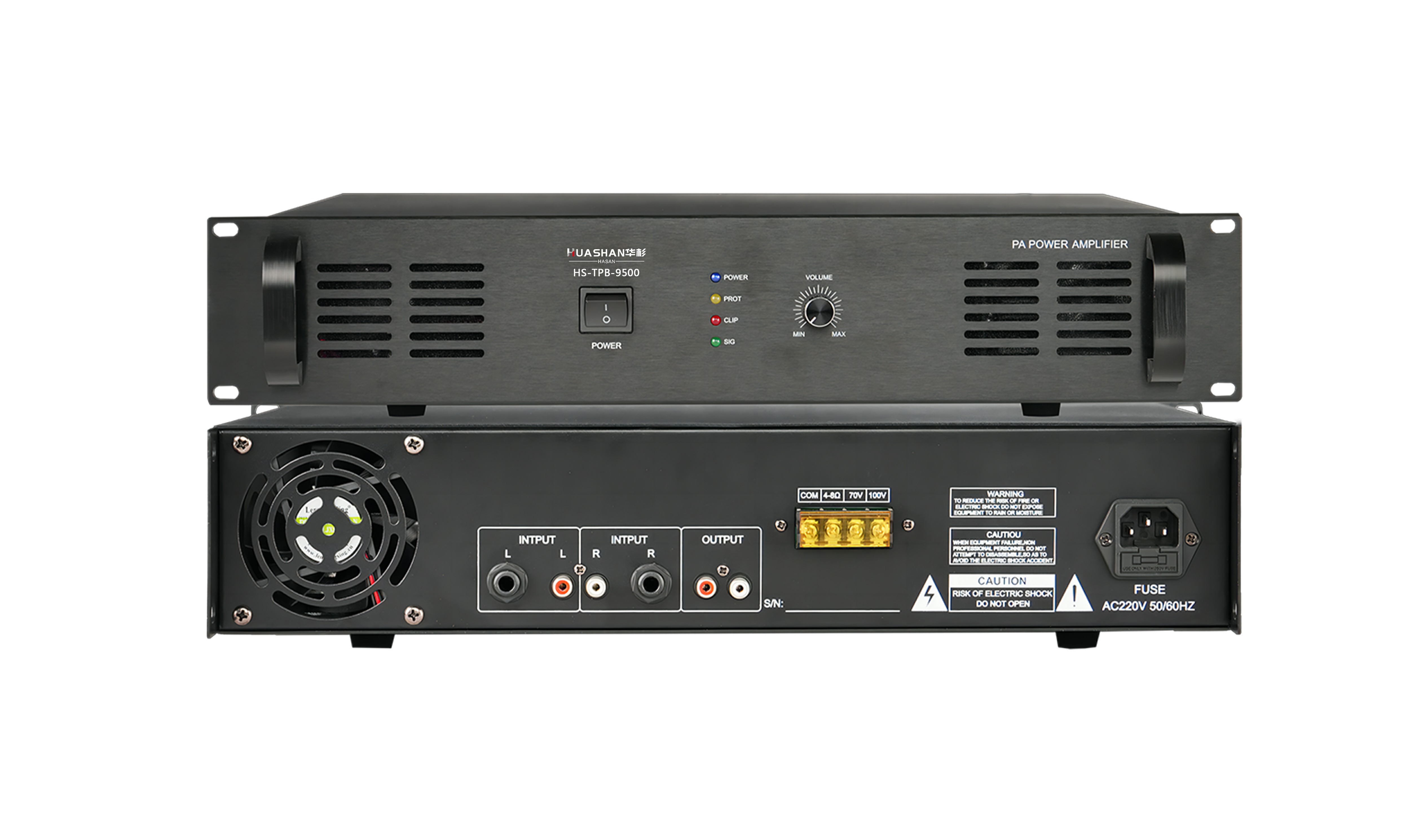 HS-TPB-9500 純后級廣播功放(500W)