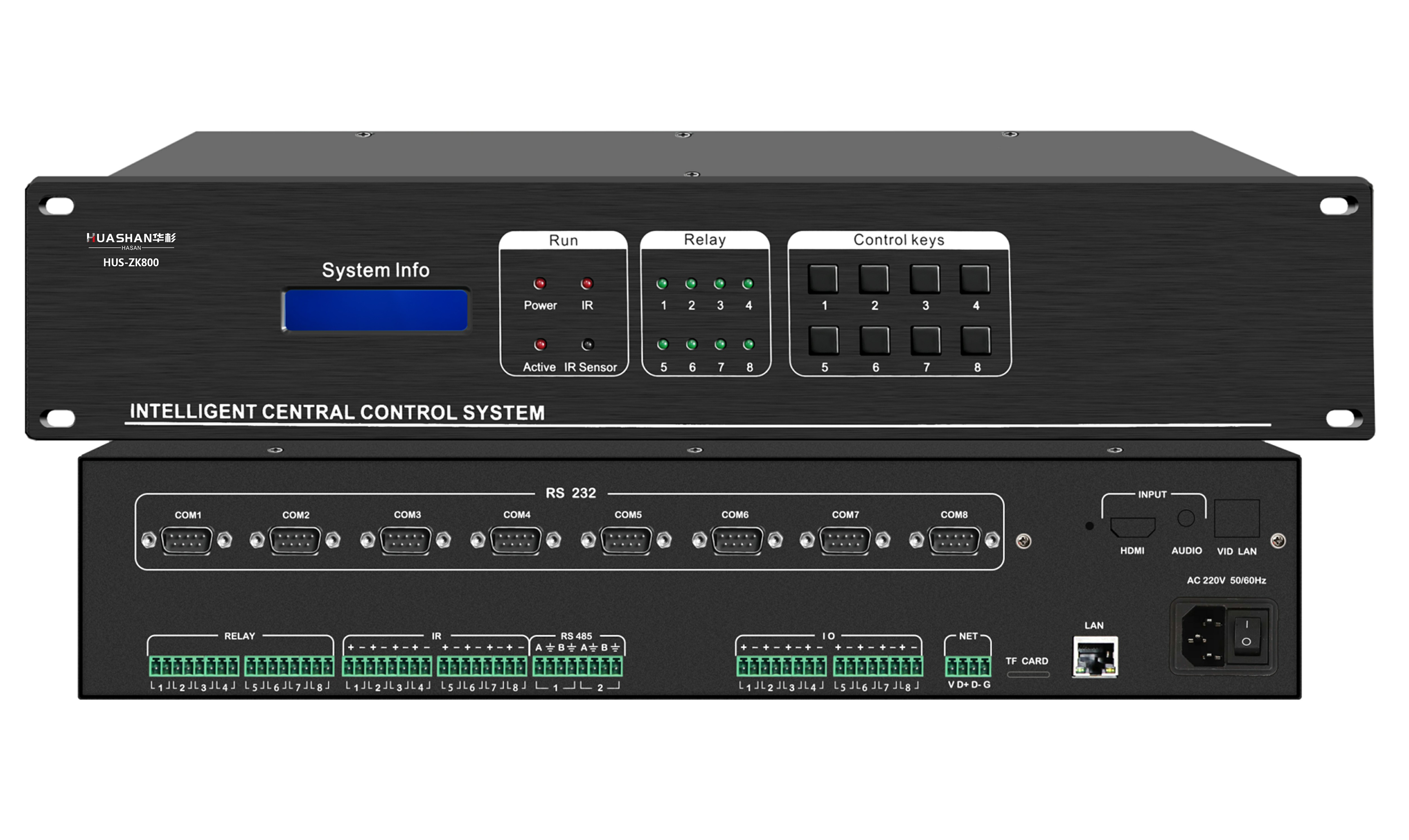 HUS-ZK800 2U中控主機