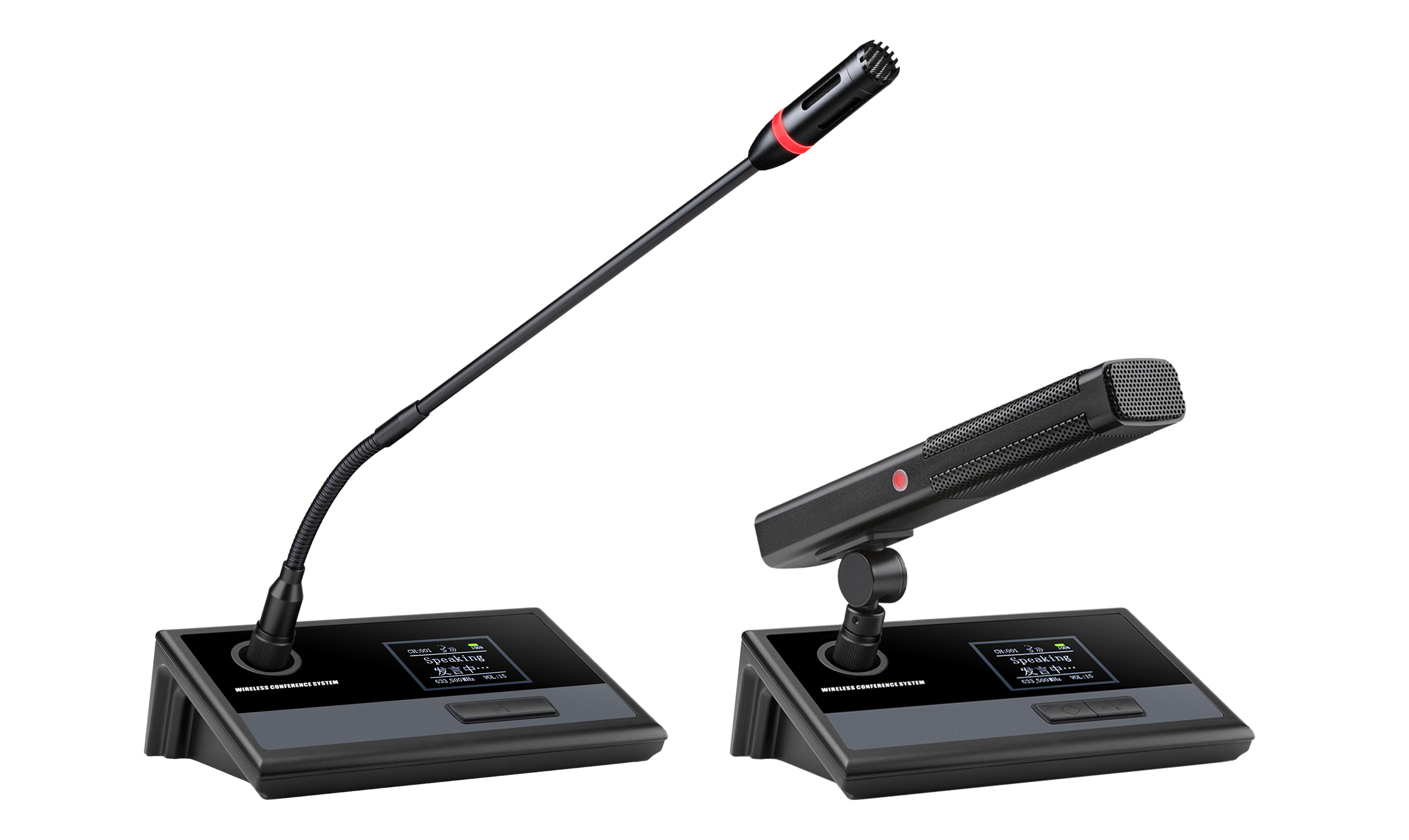 HUS-2600C/HUS-2600D 無線純討論會議 主席/代表單元