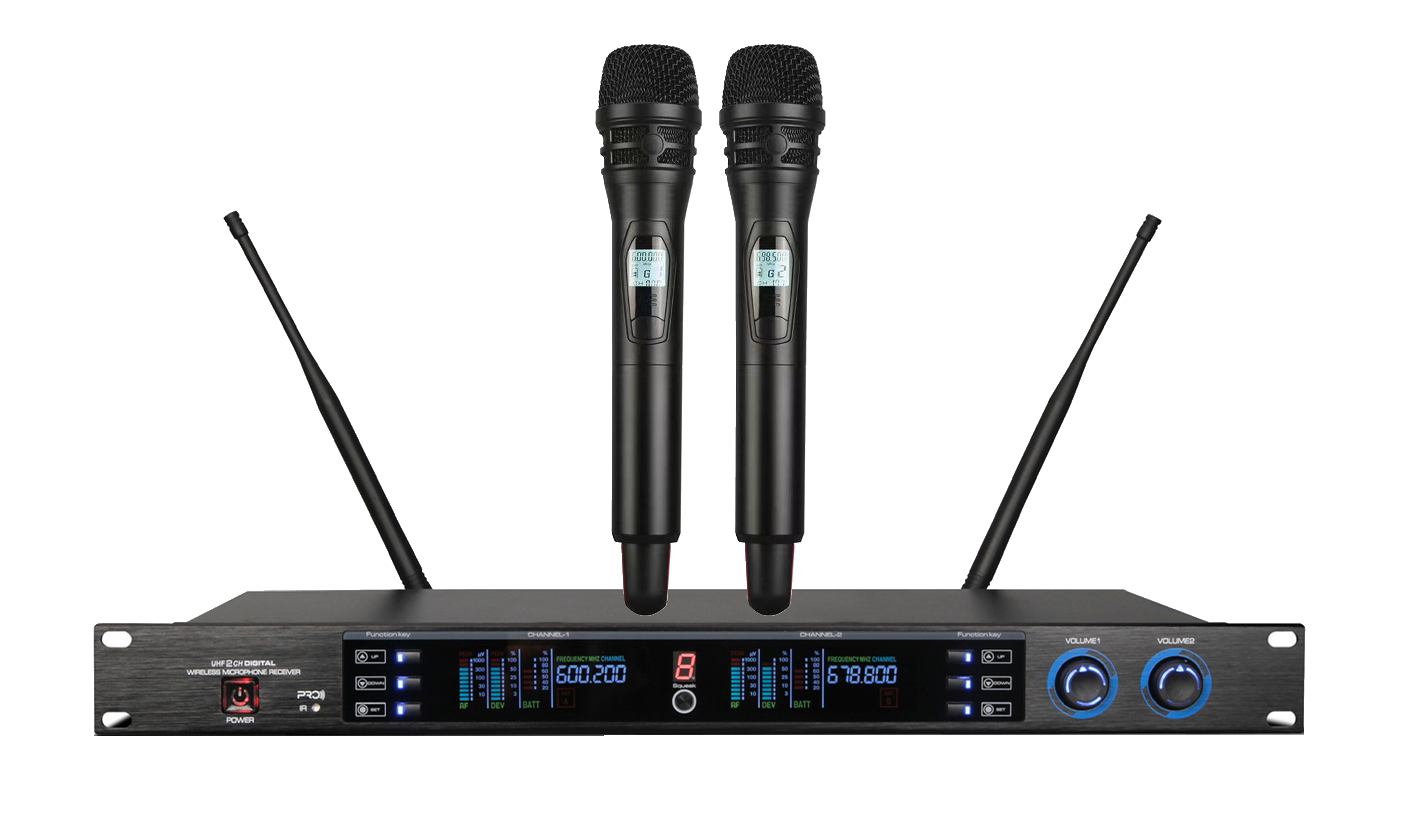 HUS-MX215 無(wú)線一拖二無(wú)線話筒（手持/頭戴/領(lǐng)夾可混搭）