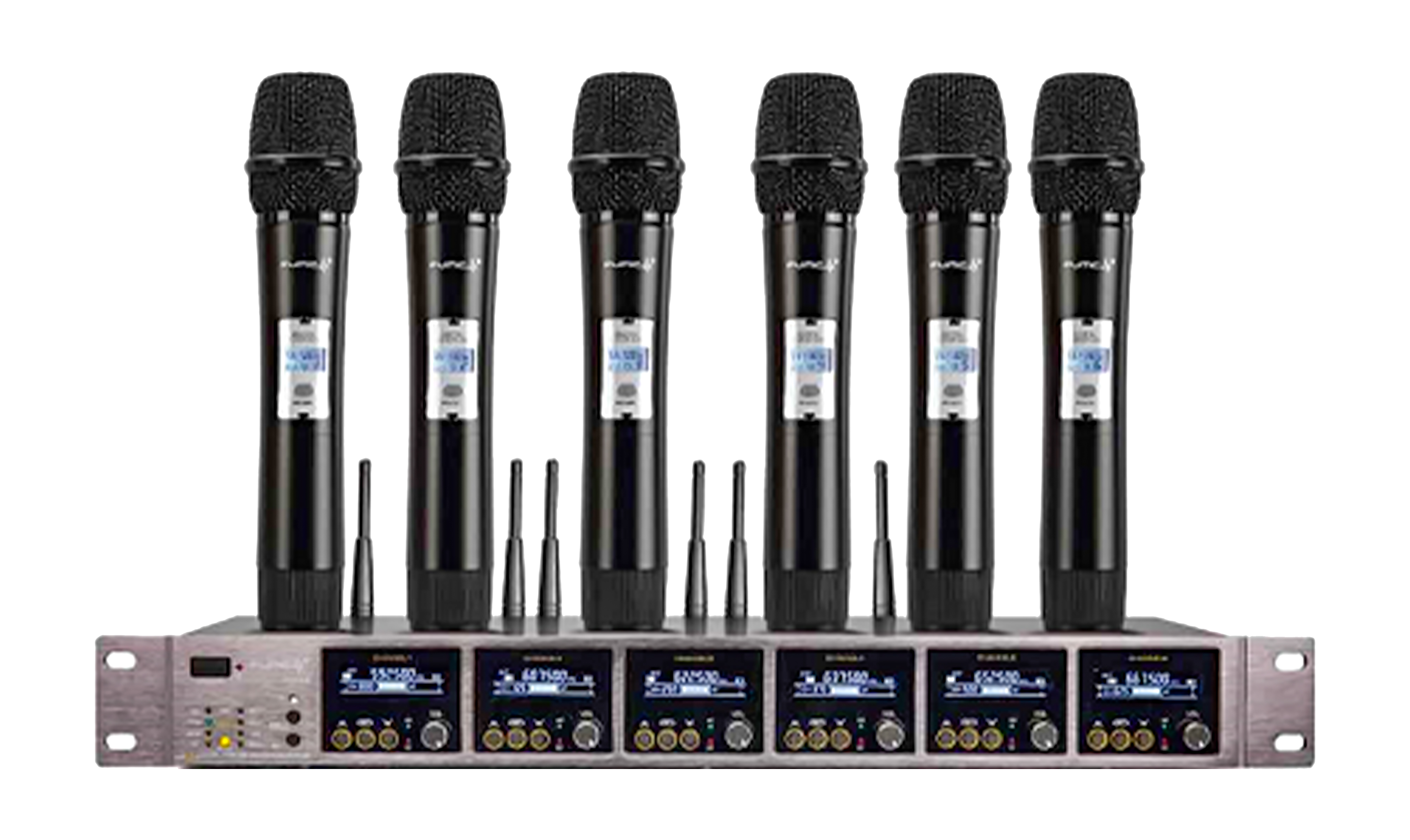 HUS-MX610 無(wú)線一拖六無(wú)線話筒（手持、頭戴、領(lǐng)夾可混搭）